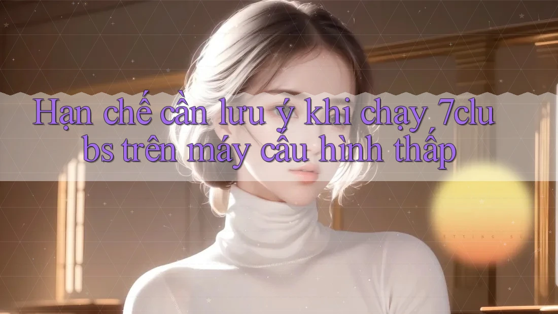 Hạn chế cần lưu ý khi chạy 7clubs trên máy cấu hình thấp