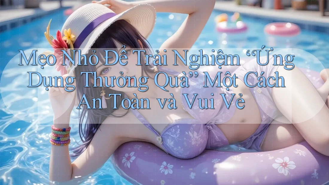 Mẹo Nhỏ Để Trải Nghiệm “Ứng Dụng Thưởng Quà” Một Cách An Toàn và Vui Vẻ