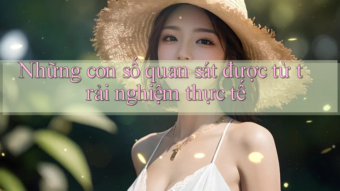 Những con số quan sát được từ trải nghiệm thực tế Những con số quan sát được từ trải nghiệm thực tế