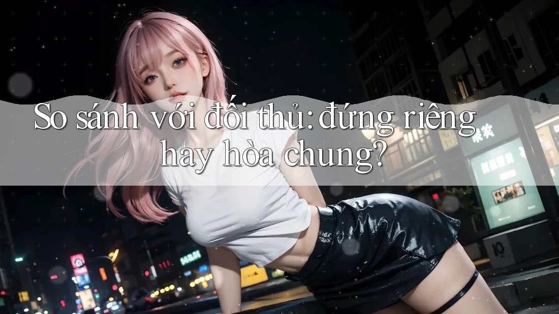 So sánh với đối thủ: đứng riêng hay hòa chung? So sánh với đối thủ: đứng riêng hay hòa chung?