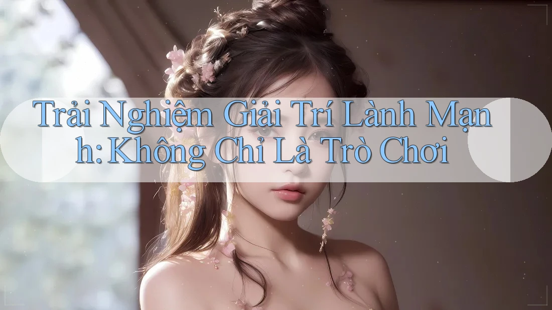 Trải Nghiệm Giải Trí Lành Mạnh: Không Chỉ Là Trò Chơi Trải Nghiệm Giải Trí Lành Mạnh: Không Chỉ Là Trò Chơi